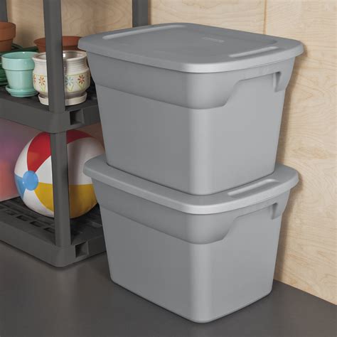 sterilite 18 gallon tote box steel set of 8 walmrr|Sterilite 18 Gal Tote Box, Steel 8 pcs .